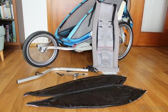 Thule Chariot CX1 s brzdou, jogging setem a miminkovníkem - 2
