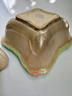 Keramická glazovaná dóza na bonbóny, cukřenka Strehla Kerami - 2