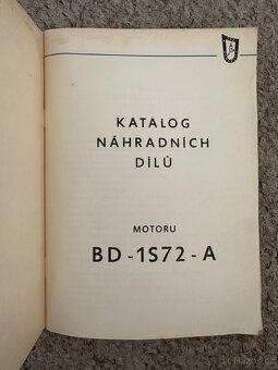 Katalog BD-1S72-A náhradních dílů originál - 2