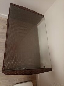 Konferenční odkládací stolek NOVÝ, umělý ratan - 2