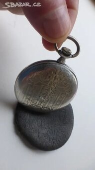 CeloStribrne Tríplastove Corgemont Pocket Watch - 2