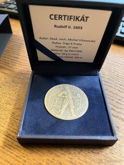 Stříbrná medaile Rudolf II. 1603 - 2