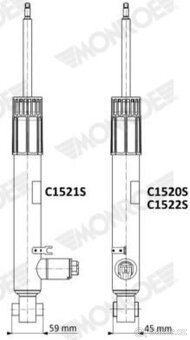 2x Tlumič pérování MONROE(RideSense) - 2