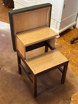 Retro rozkládací stolička - schůdky - 2