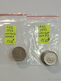 Mince 5 kčs obe varianty - 2