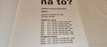 BMW 5 E34 - příručka na opravy a údržbu - manuál - 2