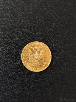 Zlatá mince 10 koruna Františka Josefa I. 1908 - 2