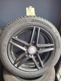 Alu kola original Mercedes, R16 + zimní pneu 205/55 R16 - 2