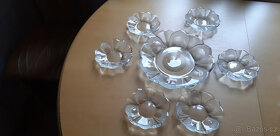 kompotová sada olovnaté broušené sklO - 2