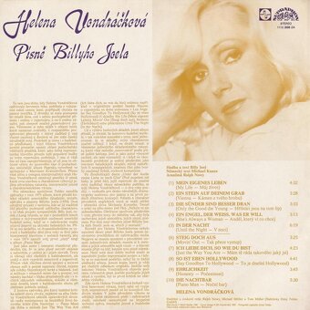 Helena Vondráčková – Písně Billyho Joela - 2