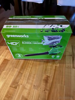 40V ventilátor/vysavač Greenworks GD40BVII - 2
