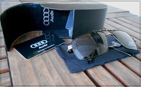 Brýle AUDI černé obroučky + Krabička a doplňky - 2