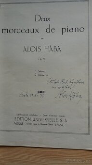 ALOIS HÁBA-DEUX MORCEAUX OP.2 - 2