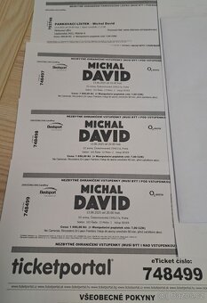 Michal David 02 arena v pátek 13. června 2025 - 2