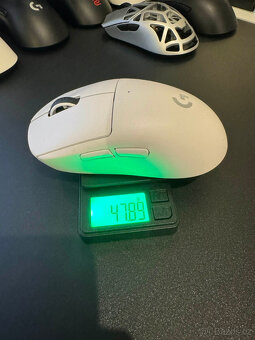 Custom build(48g) - Logitech G Pro X Superlight(Biela) - 2