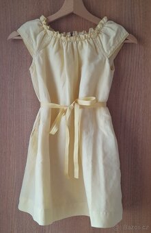 Šaty z lněné směsi POMPdeLUX, vel. 122/128 - 2