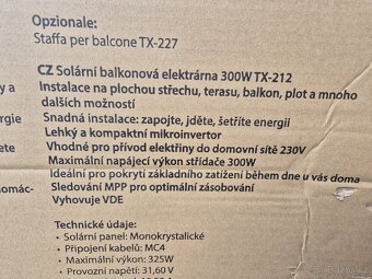 Solární balkonová elektrárna - 2