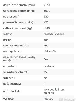 Agados VZ 41 B1 1300kg - 2