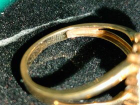Zlaty damsky prsten Diamanty Vaha 3 g - 2
