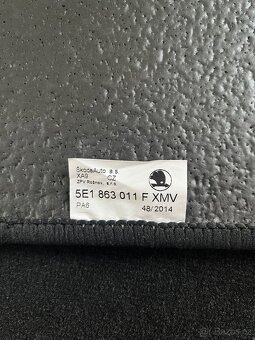 Velurové koberečky Škoda Octavia III. - 2
