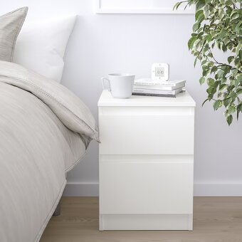 Ikea Kullen noční stolek - nový, nerozbalený - bílá barva - 2