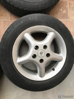 Alu kola 15” 5x112 a letní pneu 195/65/R15 - 2