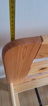Postel Stetson 160x200 Masiv borovice + rošt - 2