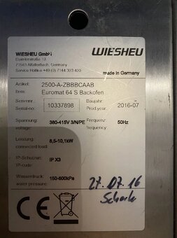 Pec Wiesheu + vozík 2016 - 2