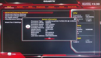 GA-H270-HD3 + volitelně i7-6700 a Arctic Alpine 11 TDP 95W - 2