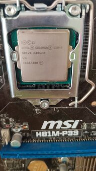 MSI H81M-P33 + Intel Celeron G1840 – bez I/O shieldu - 2
