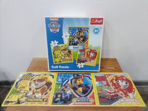 Puzzle 3v1 Marshall, Rubble a Chase Paw Patrol 20x19,5cm - 2