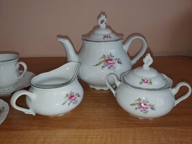 Čajová souprava motiv míšeňská růže Thun - 2