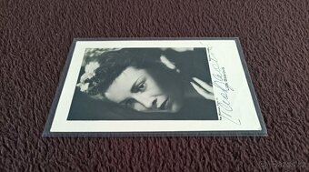 Lída Baarová, autogram na propagační fotografii, 30. léta - 2