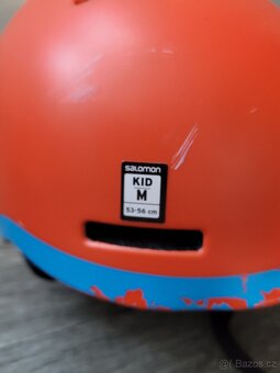 Dětská oranžová helma Salomon, M (53 - 56) - 2