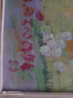 obraz - kytice - olej - 2