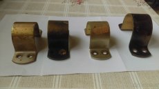 ocelové upevňovací objímky, svorky na trubky 4 ks - 2