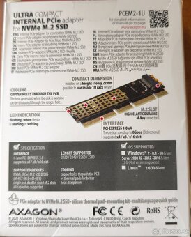 Axagon PCEM2-1U - 2