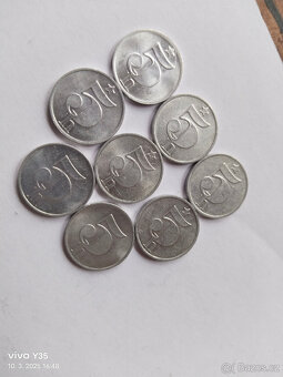 8x 5 haléřů Československo - 2