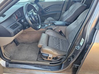 Vyhřívaný sport interiér hnědý kůže bmw 5 e61 - 2