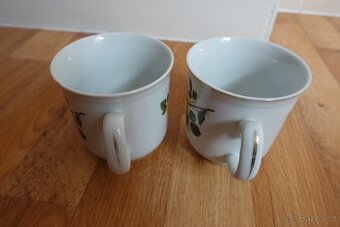 Porcelánové hrnky s motivem slunečnice – Bohemia, 2 ks - 2
