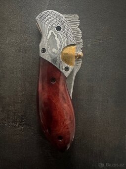 Lovecký zavírací nůž Dellinger Damascus Schnabel - 2