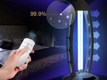 Germicidní UV-C dezinfekční lampa s ozónem - ničí COVID - 2