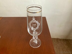 Skleničky na víno k jubileu - 60. a 70. narozeninám - 2