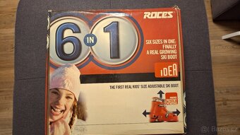 Rostoucí lyžáky ROCES junior 6v1, vel.36-40 - 2