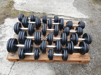 SADA činek jednoruček 12,5-30kg 340kg - NOVÁ - 2