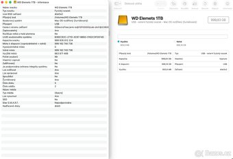 Externí HDD - WD Elements 1TB - 2