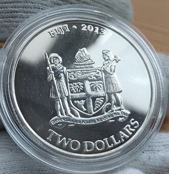 Stříbrná investiční mince 1oz Želva - Fiji - 2