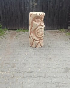 mayská socha motorovou pilou - 2