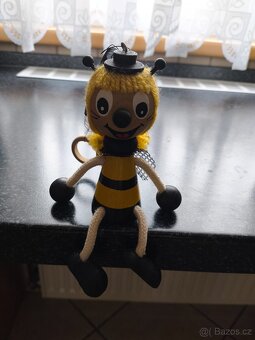 Dřevěná hračka na priužině - 2