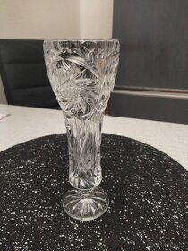 Křišťálová broušená váza - 2